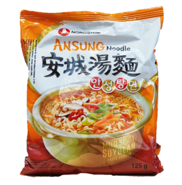 NONGSHIM Ansungtangmyun Noodle Soup 125g (Pack of 20) BBE 6 DEC 2024