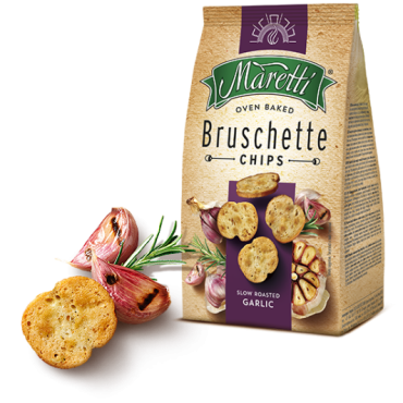 Maretti Bruschette Roasted Garlic PMP 99p 70g (Box of 7)