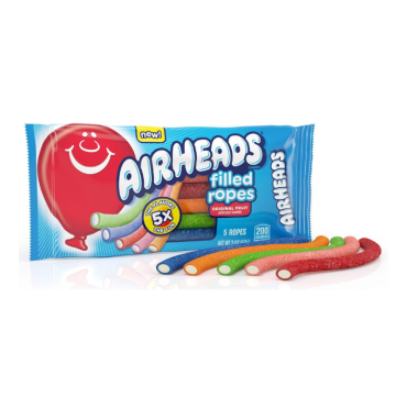Air Heads Filled Ropes Assorted 57g (2oz) (Box of 18) BBE 31 OCT 2024