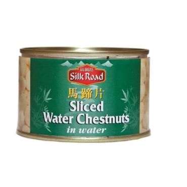 Silk Road Water Chestnuts Sliced 227g (Box of 12) BBE 30 NOV 2024