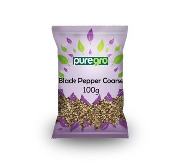 Puregro Black Pepper Coarse 100g PM £1.69 (Box of 10)