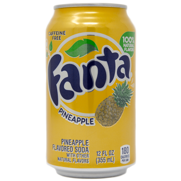 Fanta Pineapple Soda 355ml (12 fl.oz) (Box of 12) BBE 30 DEC 2024