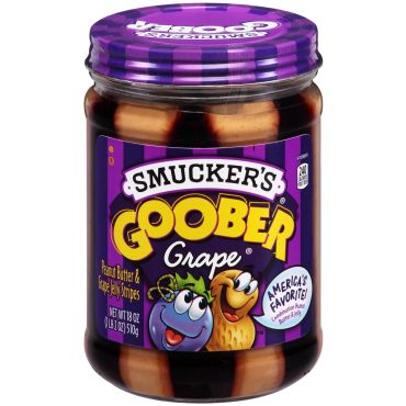 Smuckers Goober Peanut Butter & Grape Jelly 510g (18oz) (Box of 12) BBE 10 SEP 2024