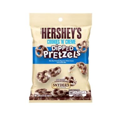 Hershey's Cookies N Creme Dipped Pretzels 120g (4.25oz) (Box of 12) BBE 29 SEP 2024