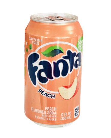 Fanta Peach Soda 355ml (12 fl.oz) (Box of 12) BBE 2 DEC 2024