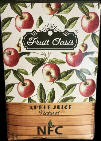 Fruit Oasis Apple Juice Natural Single Pack 5Ltr