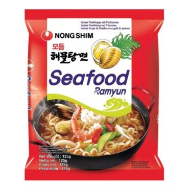 NONGSHIM Seafood Ramyun Noodles 125g (Pack of 20) BBE 6 DEC 2024