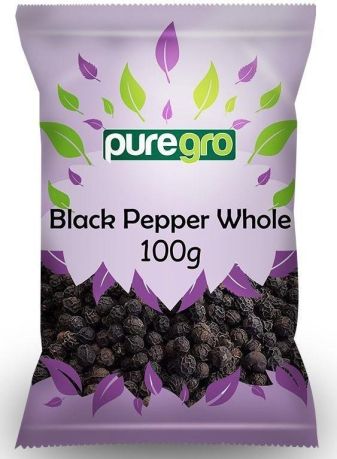 Puregro Black Pepper Whole 100g PM £1.69 (Box of 10)