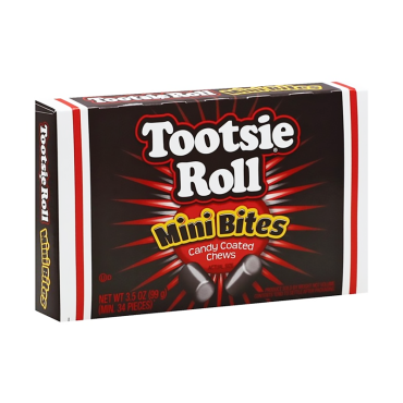 Tootsie Roll Mini Bites Theater Box  99g (3.5oz) (Box of 12)