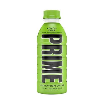 Prime Lemon Lime Hydration Drink 500ml (16.7 fl.oz) (Case of 12) BBE 20 FEB 2024