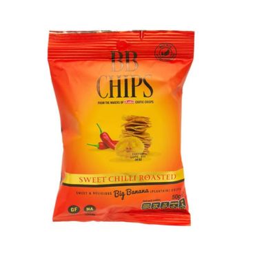 Asiko BB Plantain Crisps Sweet Chilli 50g (Box of 24)