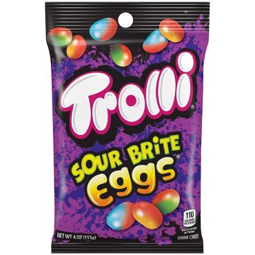 Trolli Sour Brite Crawler Eggs 113g (4oz) (Box of 12) BBE 19 NOV 2024