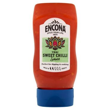 Encona Thai Sweet Chilli Sauce 285ml PM £1.50 (Box of 6) BBE 29 AUG 2024