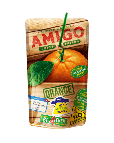 Amigo Orange Drink Pouches 200ml (Box of 24)