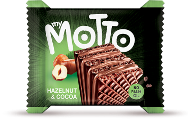 My Motto Hazelnut & Cocoa Wafers 90g Multipack of 3 (Pack of 10)