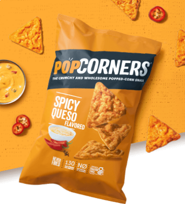 Popcorners Spicy Queso 141g (5oz) (Box of 12) BBE 13 FEB 2024