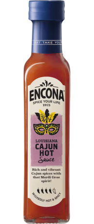 Encona Louisiana Cajun Hot Sauce 142ml (Box of 6) BBE 30 NOV 2024